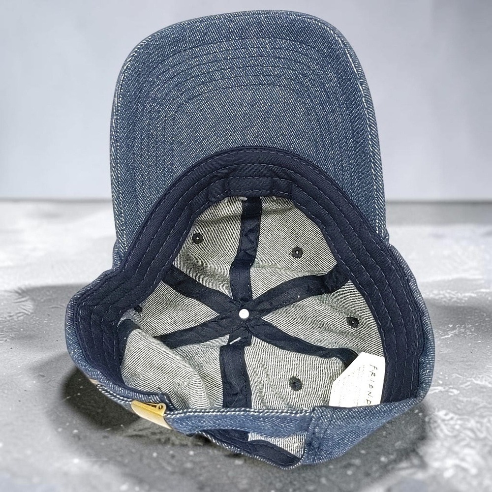 Friends TV Show Denim Baseball Cap Hat CultureFly 2020 Blue Adjustable NWT New - Picture 7 of 11